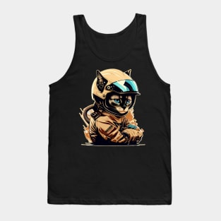 Fast Cat Drives, Pilots and Rides Fast. Duh. Tank Top